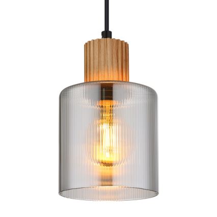 Globo - Κρεμαστό φωτιστικό οροφής 1xE27/25W/230V μαύρο διάμετρος 12 cm