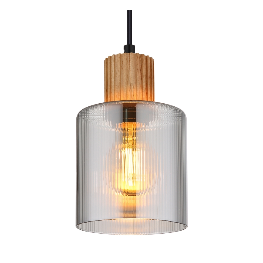 Globo - Κρεμαστό φωτιστικό οροφής 1xE27/25W/230V μαύρο διάμετρος 12 cm