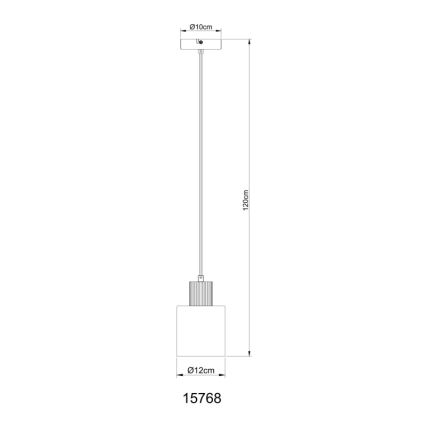 Globo - Κρεμαστό φωτιστικό οροφής 1xE27/25W/230V μαύρο διάμετρος 12 cm