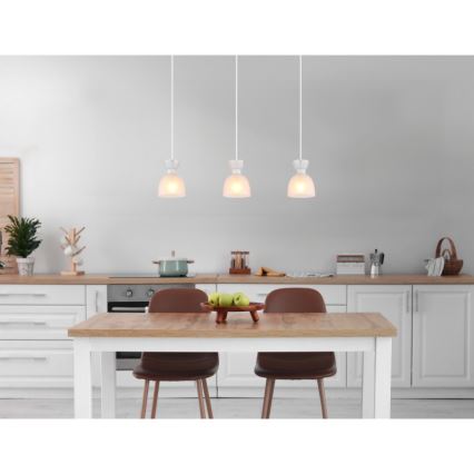 Globo - Κρεμαστό φωτιστικό οροφής 3xE14/40W/230V λευκό