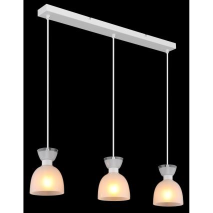 Globo - Κρεμαστό φωτιστικό οροφής 3xE14/40W/230V λευκό