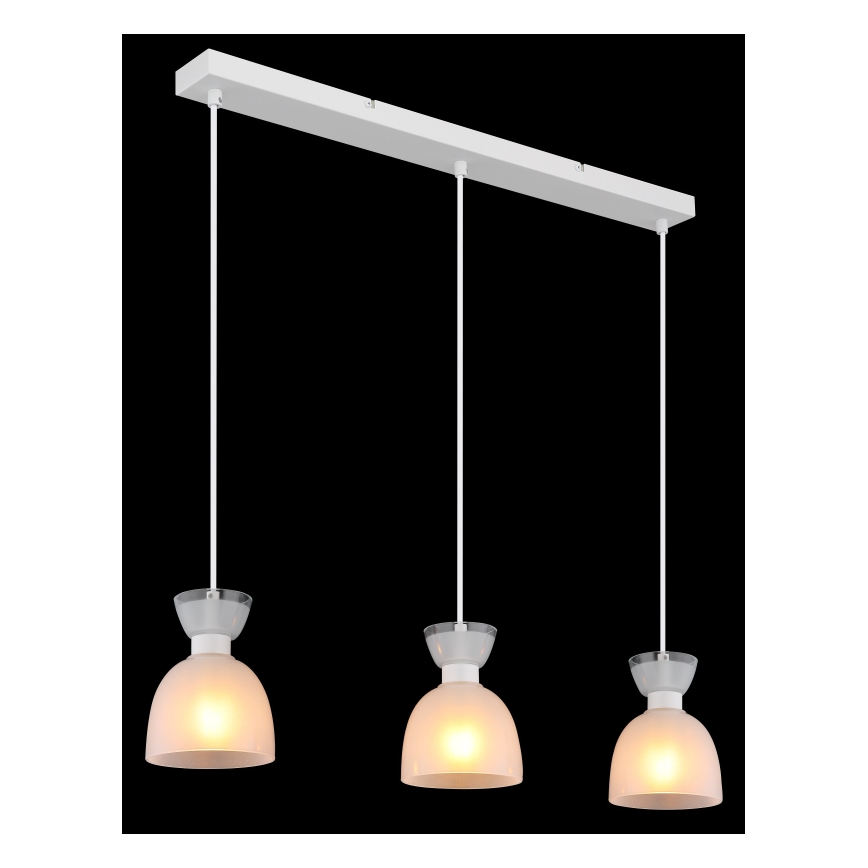 Globo - Κρεμαστό φωτιστικό οροφής 3xE14/40W/230V λευκό