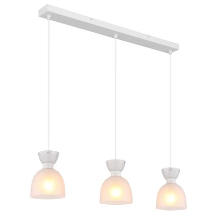 Globo - Κρεμαστό φωτιστικό οροφής 3xE14/40W/230V λευκό