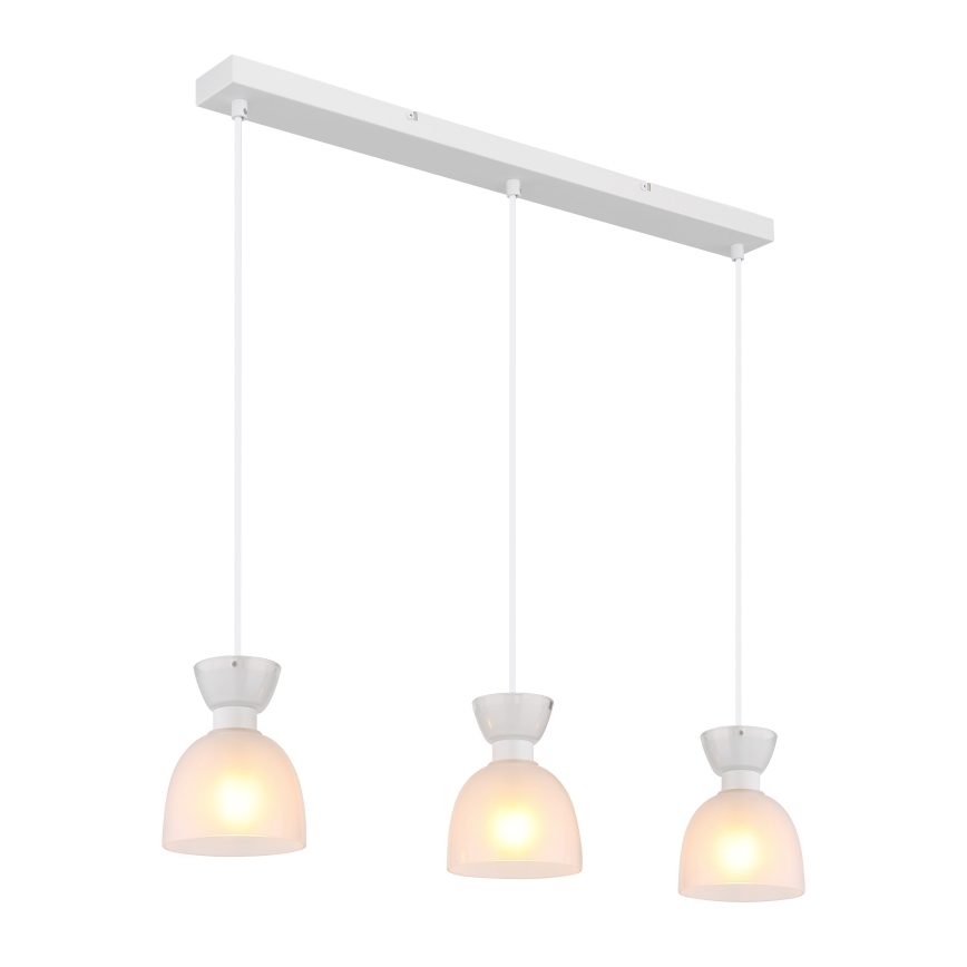 Globo - Κρεμαστό φωτιστικό οροφής 3xE14/40W/230V λευκό