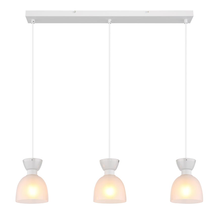 Globo - Κρεμαστό φωτιστικό οροφής 3xE14/40W/230V λευκό