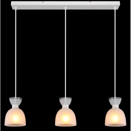 Globo - Κρεμαστό φωτιστικό οροφής 3xE14/40W/230V λευκό