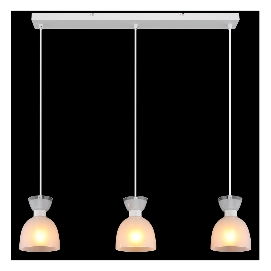 Globo - Κρεμαστό φωτιστικό οροφής 3xE14/40W/230V λευκό