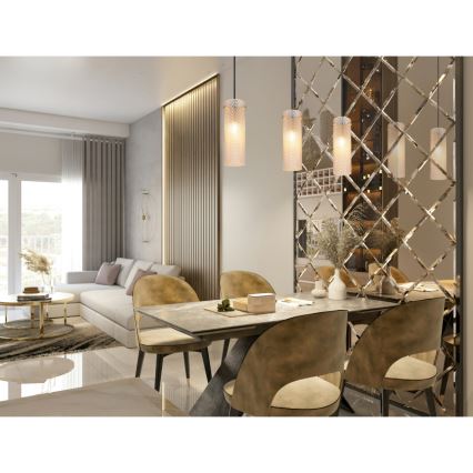 Globo - Κρεμαστό φωτιστικό οροφής 3xE14/40W/230V χρυσό