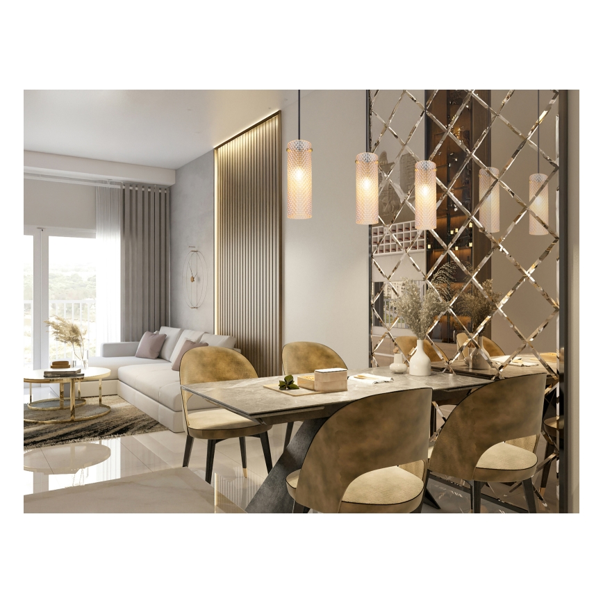 Globo - Κρεμαστό φωτιστικό οροφής 3xE14/40W/230V χρυσό