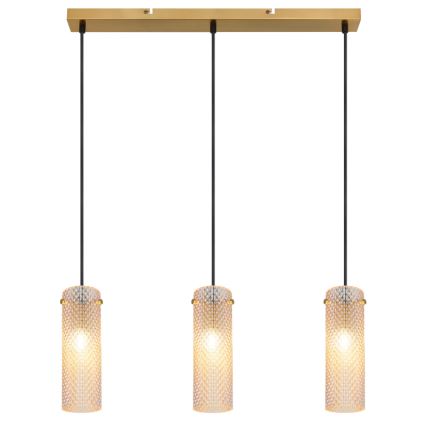 Globo - Κρεμαστό φωτιστικό οροφής 3xE14/40W/230V χρυσό