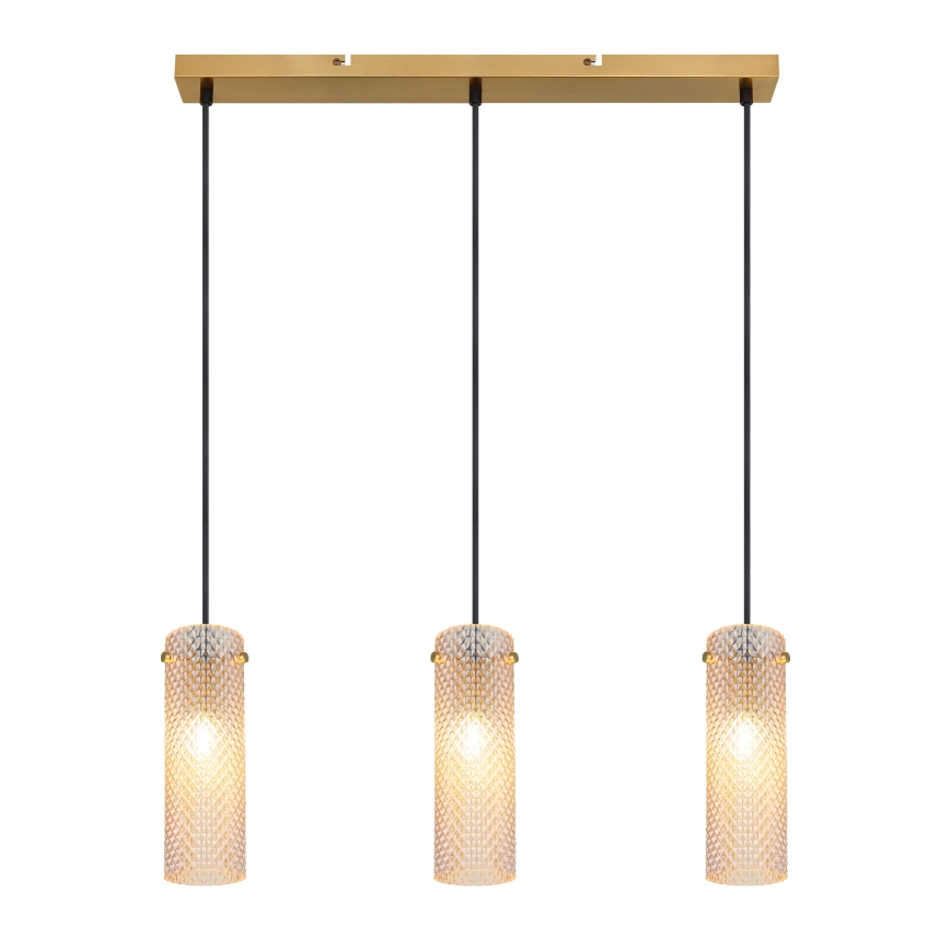 Globo - Κρεμαστό φωτιστικό οροφής 3xE14/40W/230V χρυσό