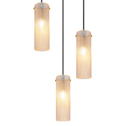 Globo - Κρεμαστό φωτιστικό οροφής 3xE14/40W/230V χρυσό