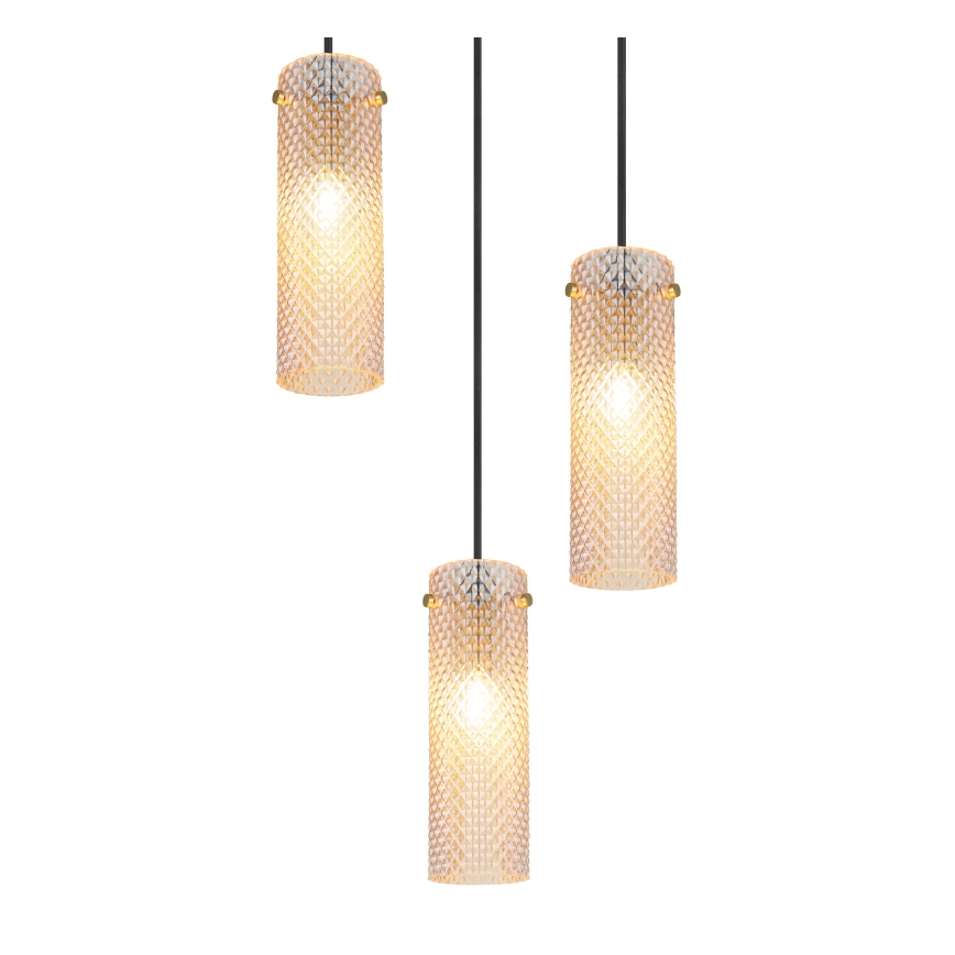 Globo - Κρεμαστό φωτιστικό οροφής 3xE14/40W/230V χρυσό