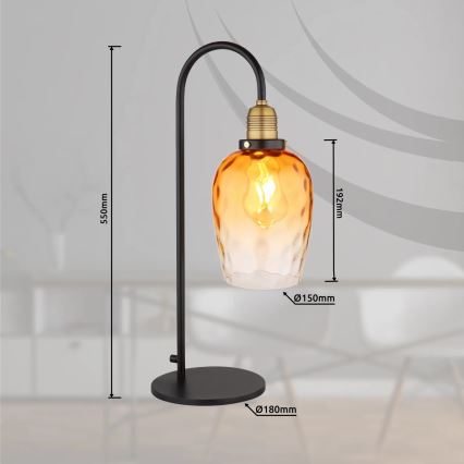 Globo - Eπιτραπέζιο φωτιστικό 1xE27/60W/230V πορτοκαλί