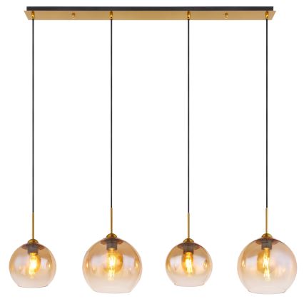Globo - Κρεμαστό φωτιστικό σε καλώδιο 4xE27/60W/230V μπρούτζινο