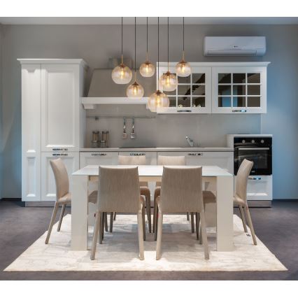 Globo - Κρεμαστό φωτιστικό με καλώδιο 6xE27/60W/230V ορείχαλκος