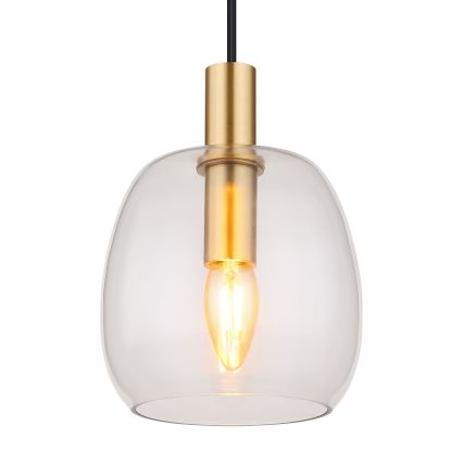 Globo - Κρεμαστό φωτιστικό οροφής 1xE14/40W/230V διάμετρος 16 cm ορείχαλκος