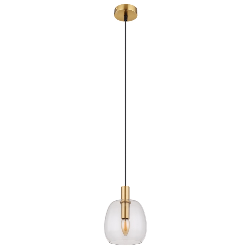 Globo - Κρεμαστό φωτιστικό οροφής 1xE14/40W/230V διάμετρος 16 cm ορείχαλκος