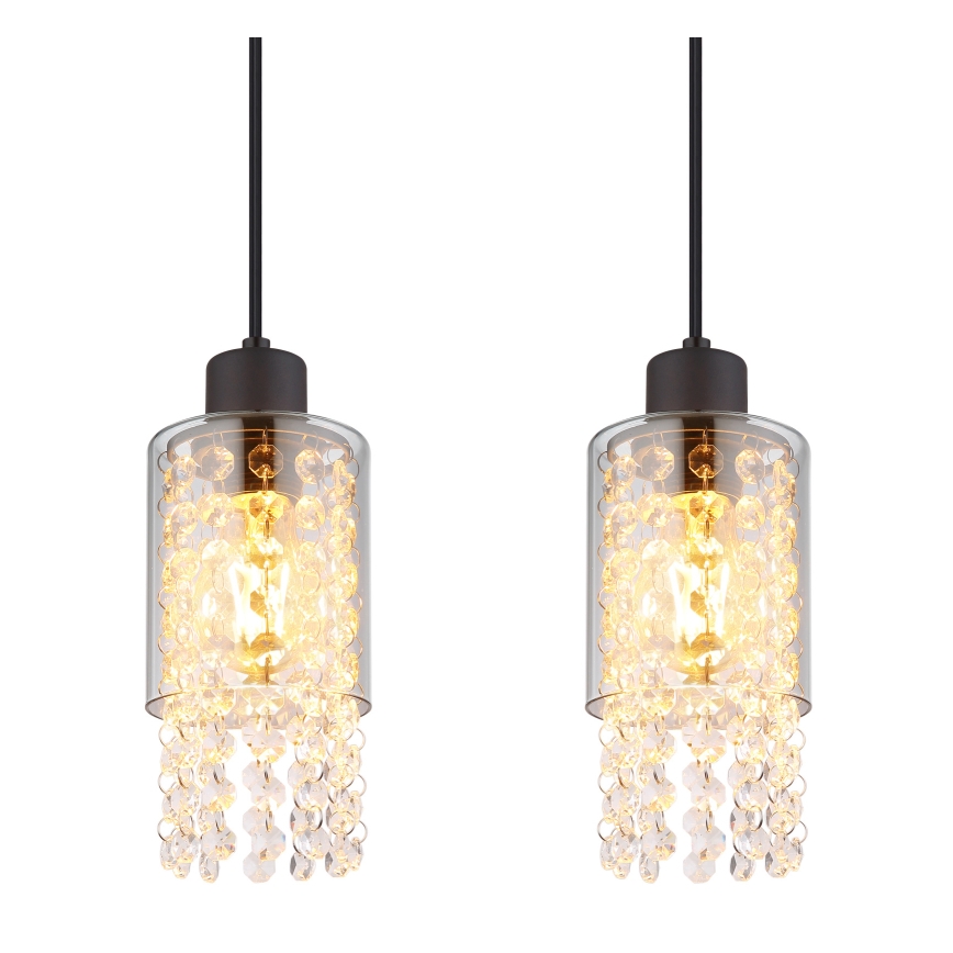 Globo - Κρεμαστό φωτιστικό οροφής 4xE27/40W/230V μαύρο
