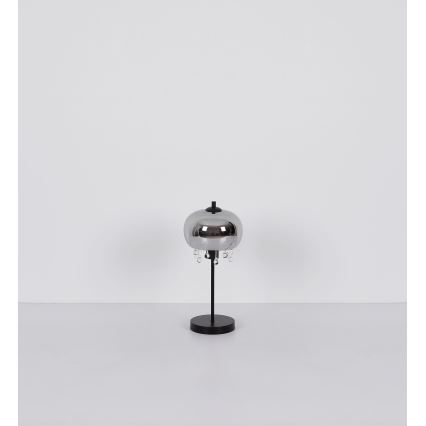 Globo - Eπιτραπέζιο φωτιστικό 1xE27/6W/230V διάμετρος 21 cm μαύρο