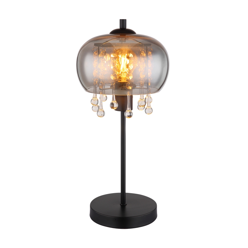 Globo - Eπιτραπέζιο φωτιστικό 1xE27/6W/230V διάμετρος 21 cm μαύρο