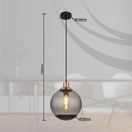 Globo - Πολύφωτο με συρματόσχοινο 1xE27/40W/230V