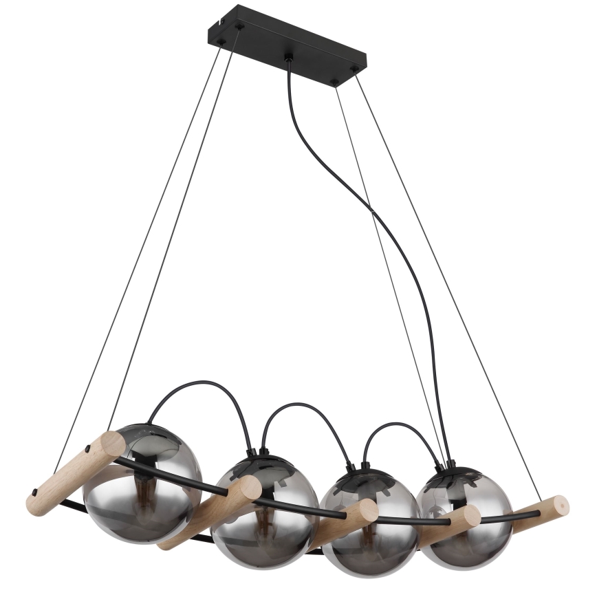 Globo -Κρεμαστό φωτιστικό οροφής 4xE14/15W/230V Καουτσουκόδεντρο