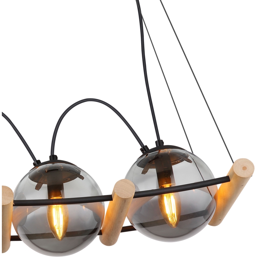 Globo -Κρεμαστό φωτιστικό οροφής 4xE14/15W/230V Καουτσουκόδεντρο