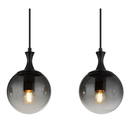 Globo - Κρεμαστό φωτιστικό οροφής 4xE27/10W/230V μαύρο