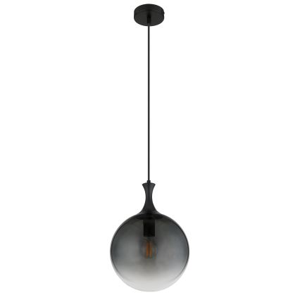 Globo - Κρεμαστό φωτιστικό οροφής 1xE27/10W/230V διάμετρος 25 cm μαύρο
