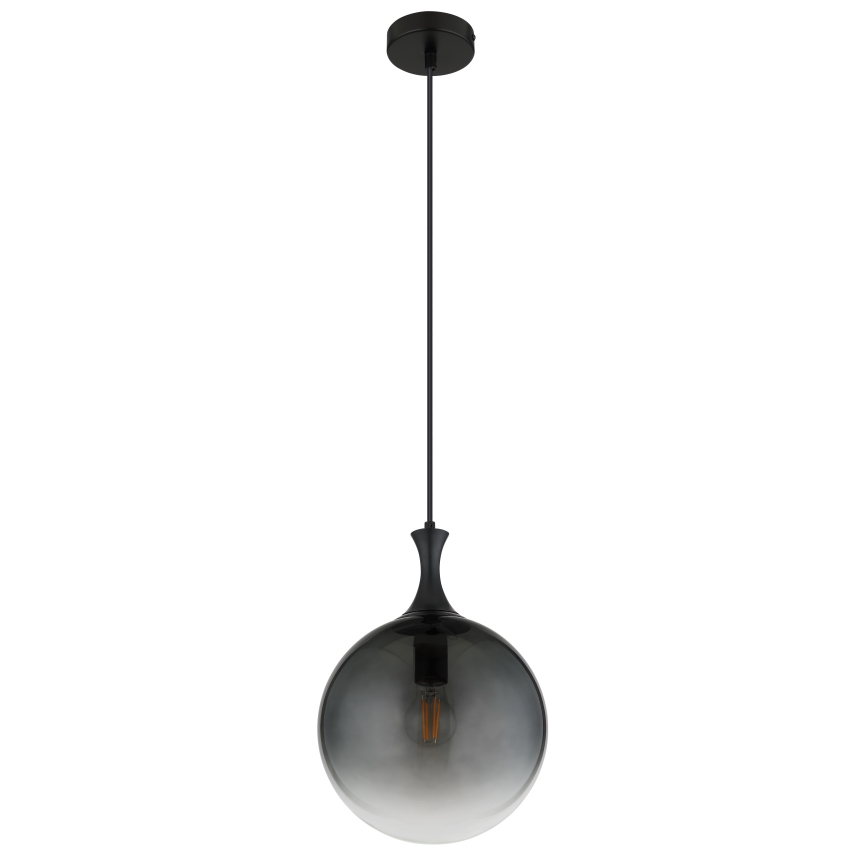 Globo - Κρεμαστό φωτιστικό οροφής 1xE27/10W/230V διάμετρος 25 cm μαύρο