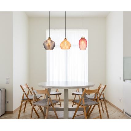 Globo - Κρεμαστό φωτιστικό με καλώδιο 3xE27/60W/230V