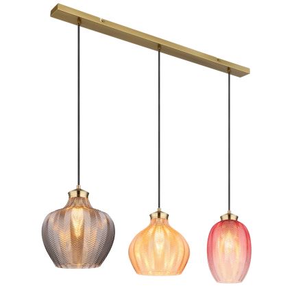 Globo - Κρεμαστό φωτιστικό με καλώδιο 3xE27/60W/230V