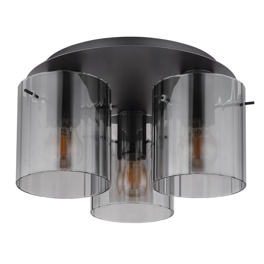 Globo - Φωτιστικό οροφής 3xE27/40W/230V διάμετρος 37 cm γκρι