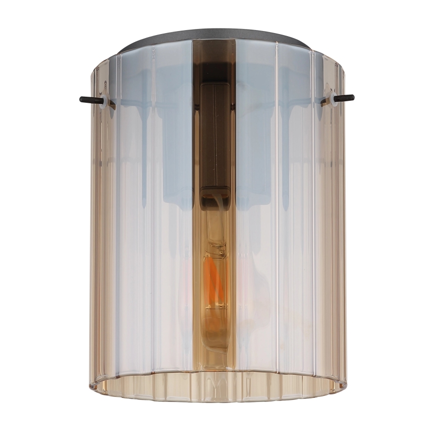 Globo - Φωτιστικό οροφής 1xE27/40W/230V διάμετρος 18 cm καφέ