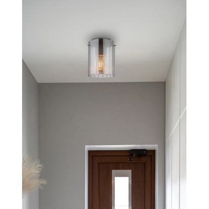 Globo - Φωτιστικό οροφής 1xE27/40W/230V διάμετρος 18 cm γκρι