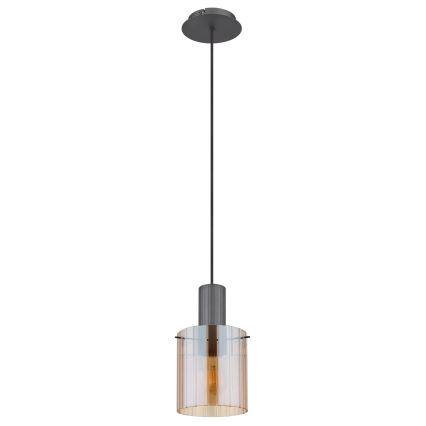Globo - Κρεμαστό φωτιστικό οροφής 1xE27/40W/230V διάμετρος 18 cm καφέ
