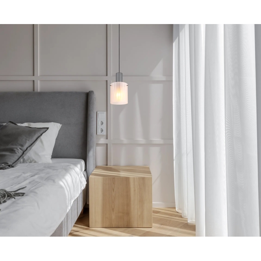 Globo - Κρεμαστό φωτιστικό οροφής 1xE27/40W/230V διάμετρος 18 cm λευκό