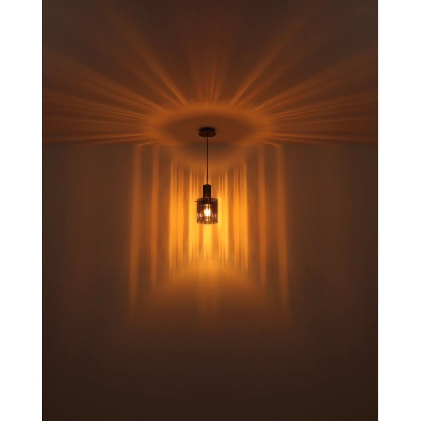Globo - Κρεμαστό φωτιστικό οροφής 1xE27/40W/230V διάμετρος 18 cm γκρι