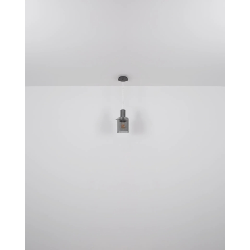 Globo - Κρεμαστό φωτιστικό οροφής 1xE27/40W/230V διάμετρος 18 cm γκρι