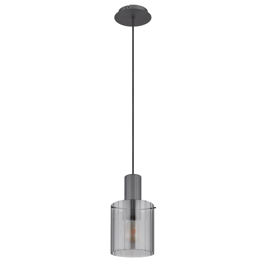 Globo - Κρεμαστό φωτιστικό οροφής 1xE27/40W/230V διάμετρος 18 cm γκρι