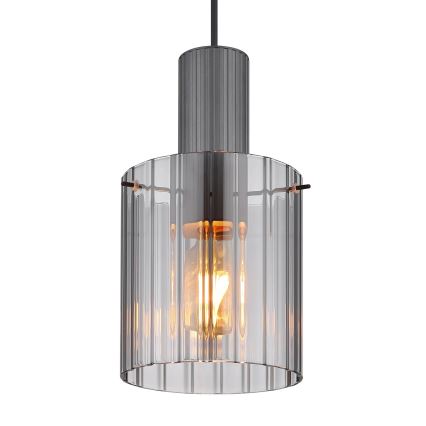 Globo - Κρεμαστό φωτιστικό οροφής 1xE27/40W/230V διάμετρος 18 cm γκρι