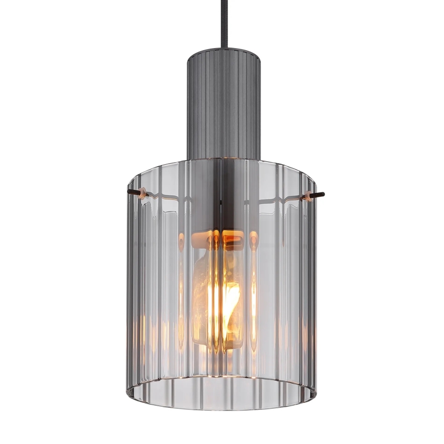 Globo - Κρεμαστό φωτιστικό οροφής 1xE27/40W/230V διάμετρος 18 cm γκρι