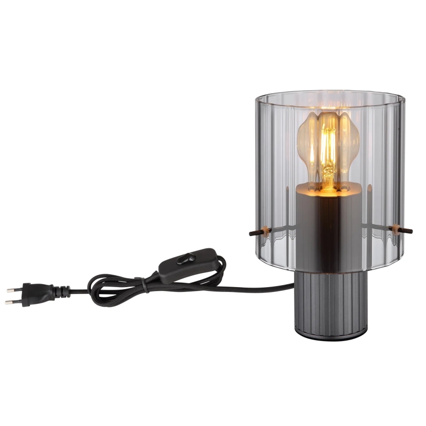 Globo - Eπιτραπέζιο φωτιστικό 1xE27/40W/230V διάμετρος 14 cm γκρι