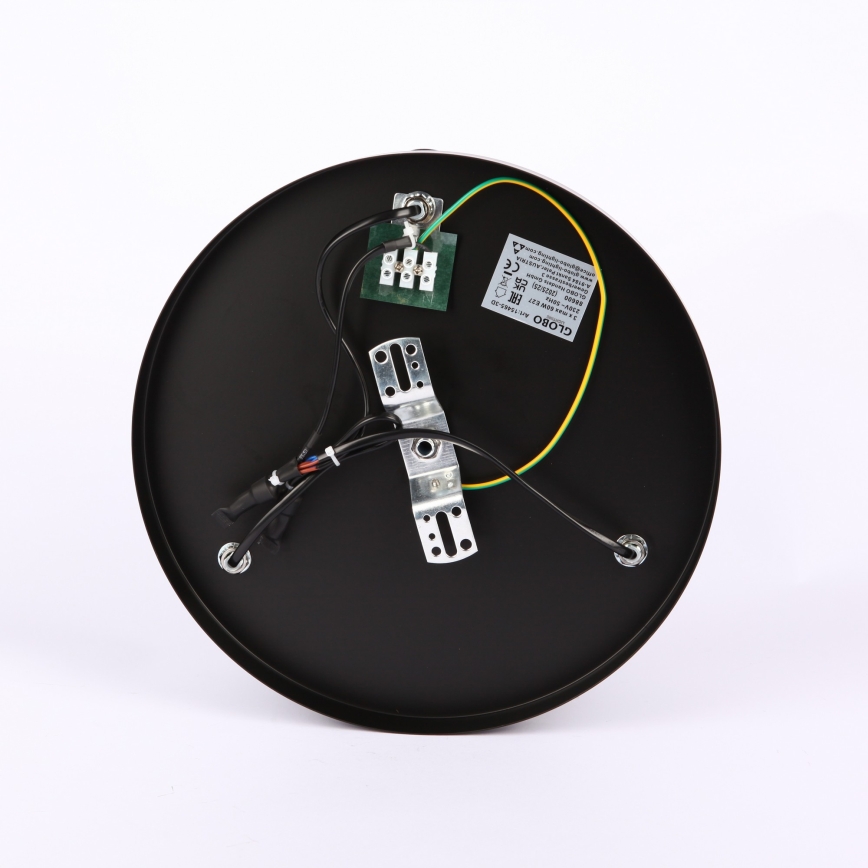Globo - Πλαφονιέρα οροφής 3xE27/40W/230V διάμετρος 40,5 cm μαύρο