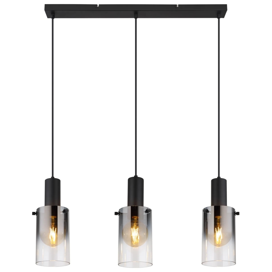 Globo - Κρεμαστό φωτιστικό οροφής 3xE27/40W/230V μαύρο