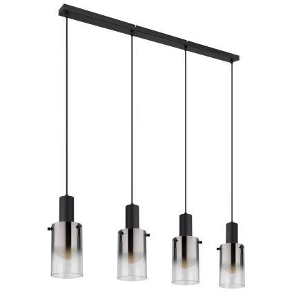 Globo - Κρεμαστό φωτιστικό οροφής 4xE27/40W/230V μαύρο