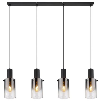 Globo - Κρεμαστό φωτιστικό οροφής 4xE27/40W/230V μαύρο