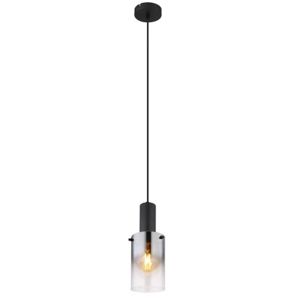 Globo - Κρεμαστό φωτιστικό οροφής 1xE27/40W/230V διάμετρος 12,5 cm μαύρο