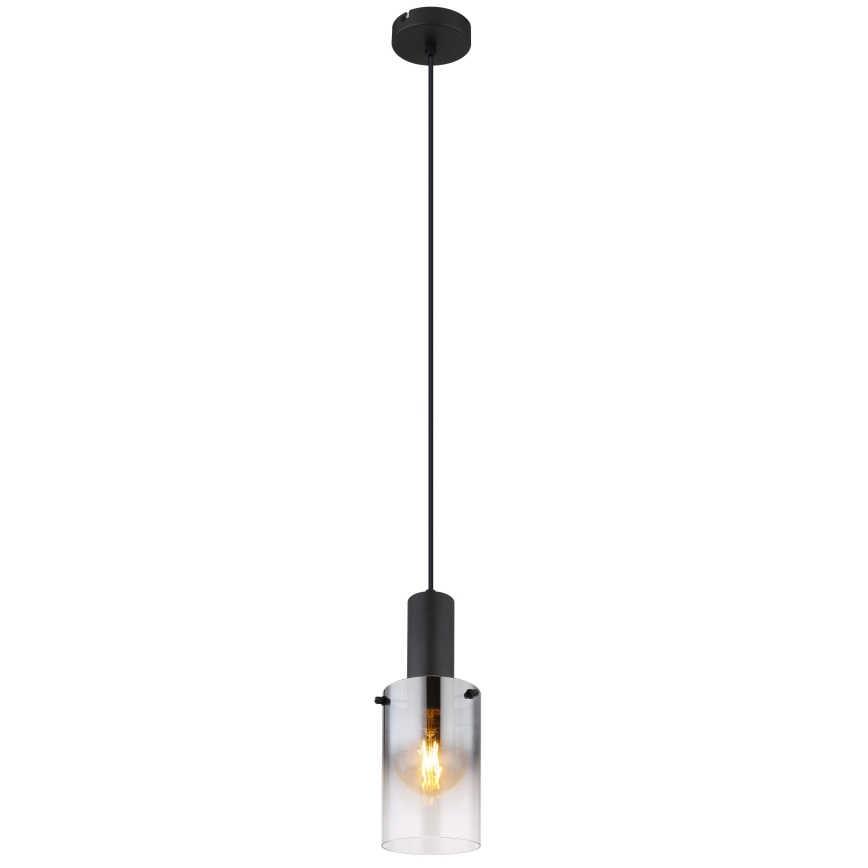 Globo - Κρεμαστό φωτιστικό οροφής 1xE27/40W/230V διάμετρος 12,5 cm μαύρο